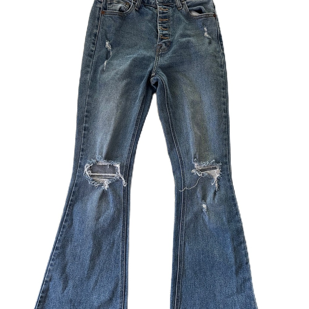 Cello Juniors Ripped Distressed Jeans with Frayed Hem. Size 1